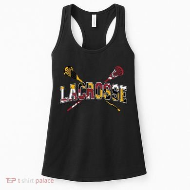 Maryland Flag Lacrosse Women's Tank Top