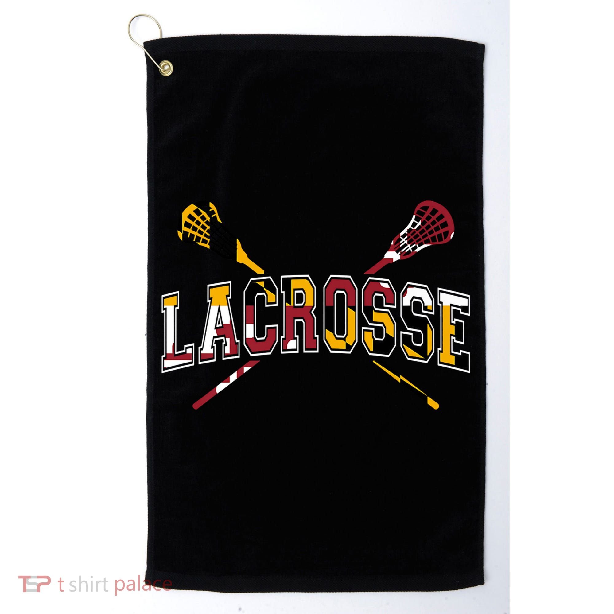 Maryland Flag Lacrosse Golf Towel