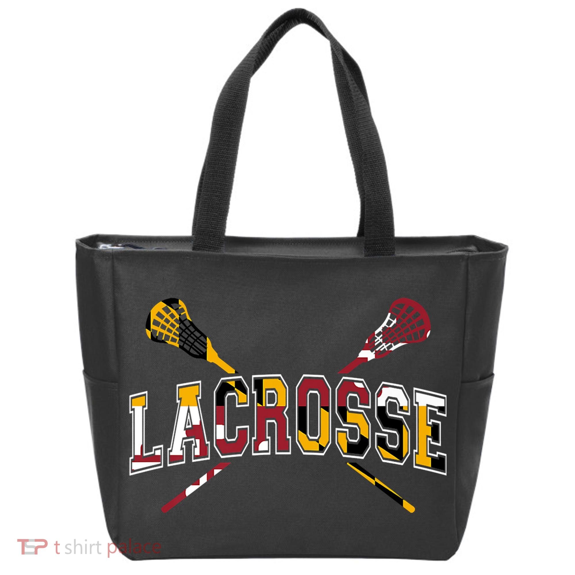 Maryland Flag Lacrosse Tote Bag
