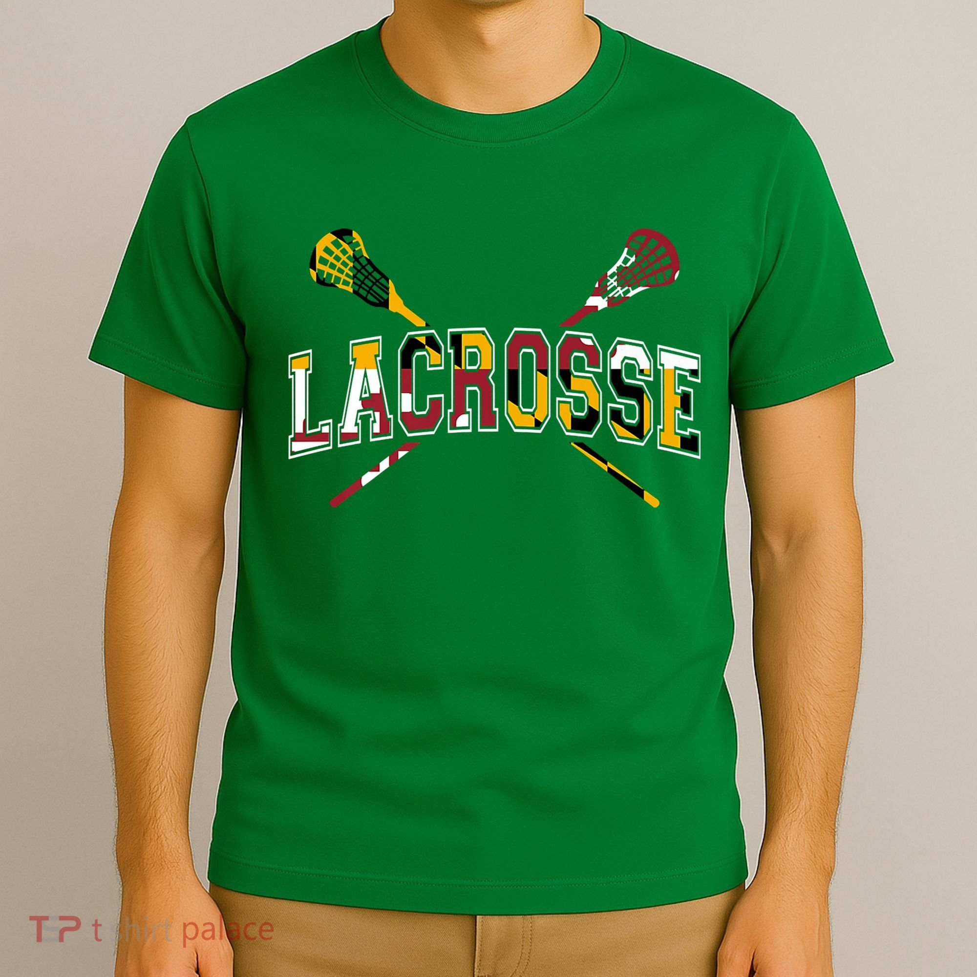 Maryland Flag Lacrosse T-Shirt
