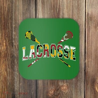 Maryland Flag Lacrosse Coaster