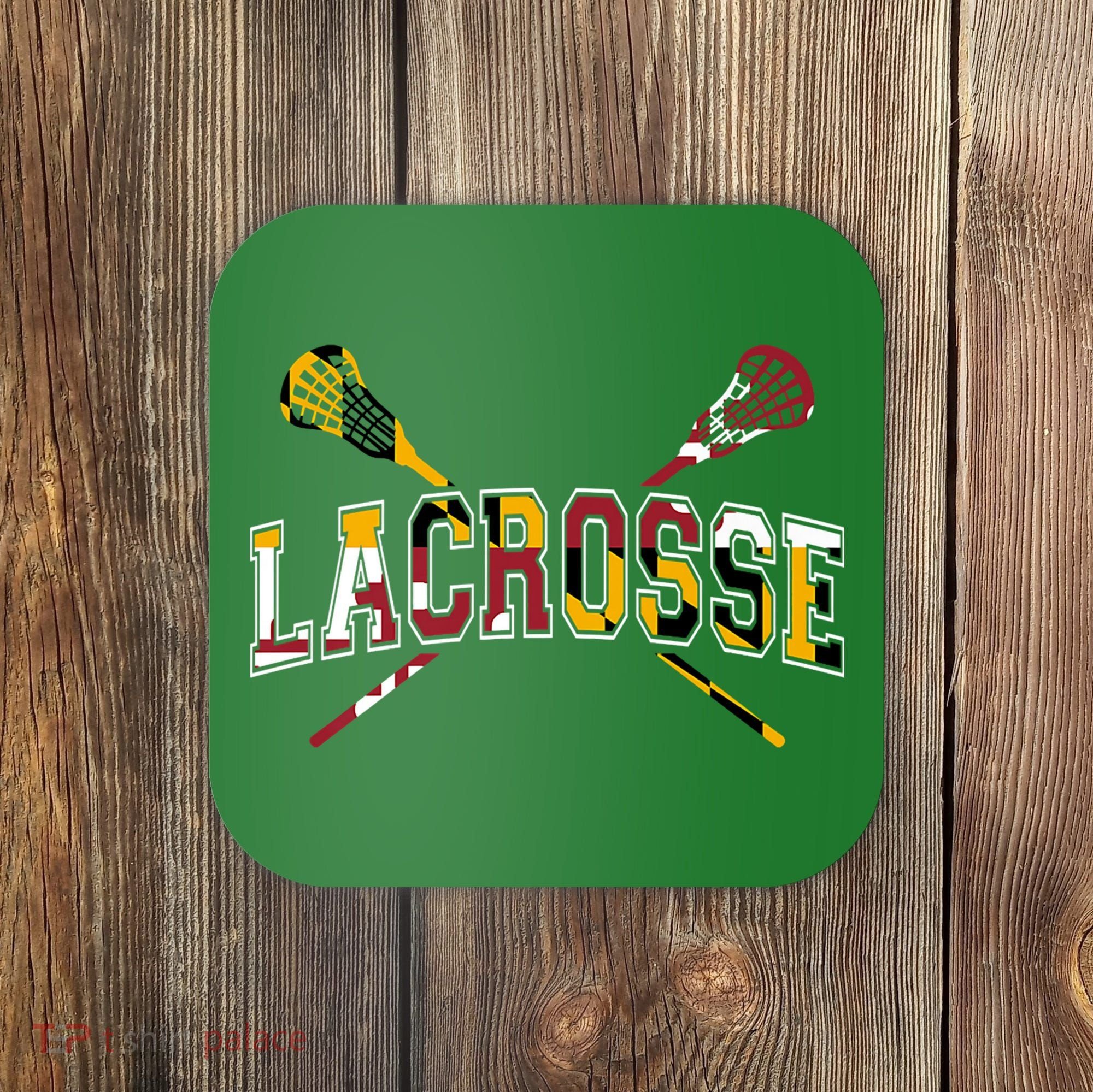 Maryland Flag Lacrosse Coaster