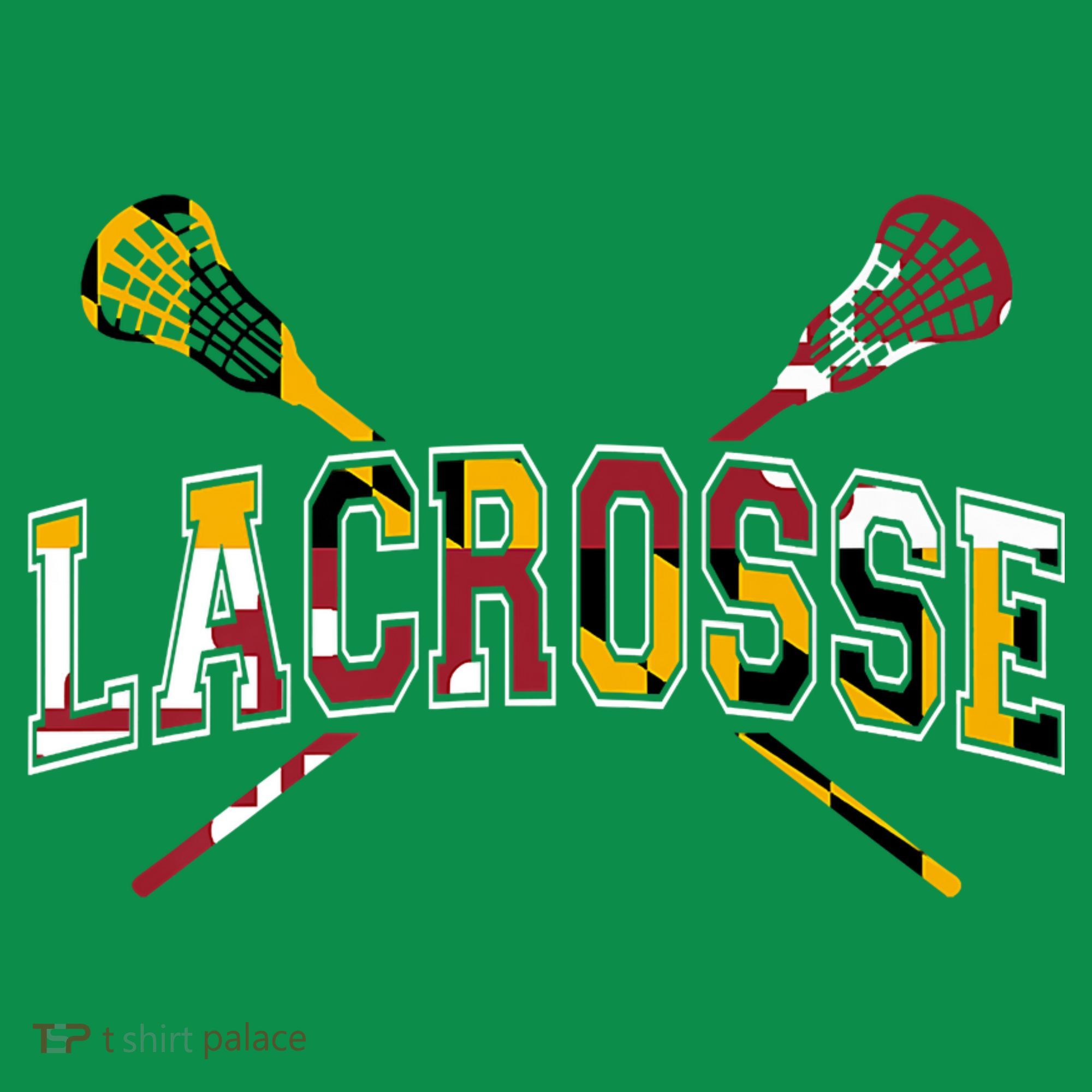 Maryland Flag Lacrosse Ornament