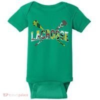 Maryland Flag Lacrosse Baby Bodysuit thumb 0