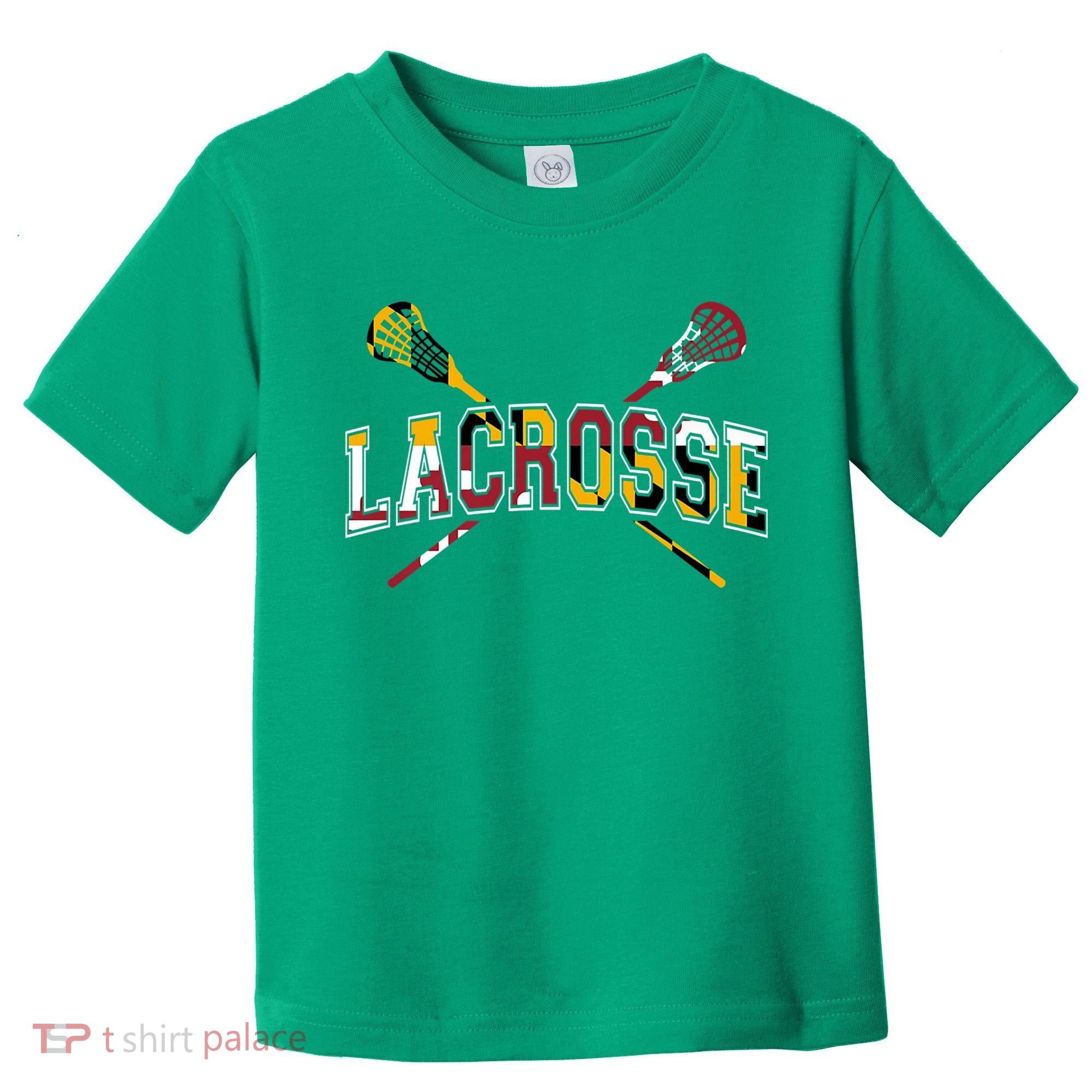 Maryland Flag Lacrosse Toddler T-Shirt