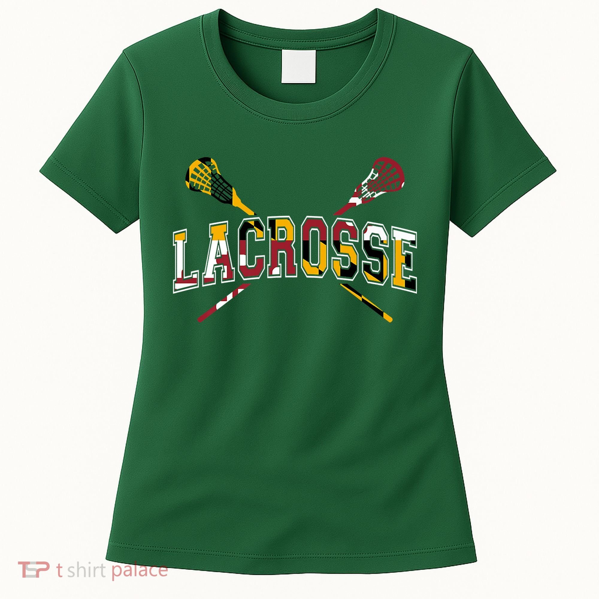 Maryland Flag Lacrosse Women's T-Shirt