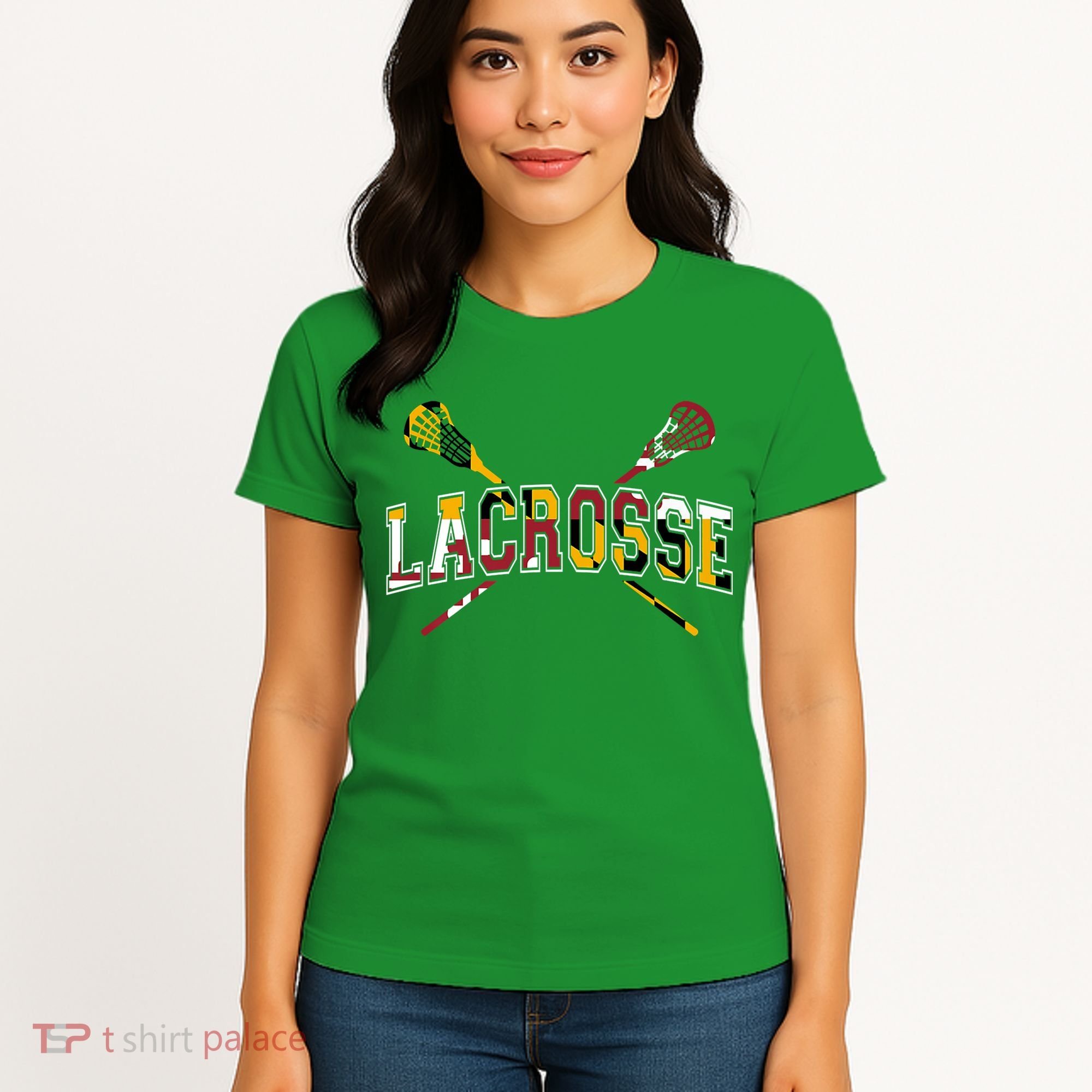 Maryland Flag Lacrosse Women's T-Shirt