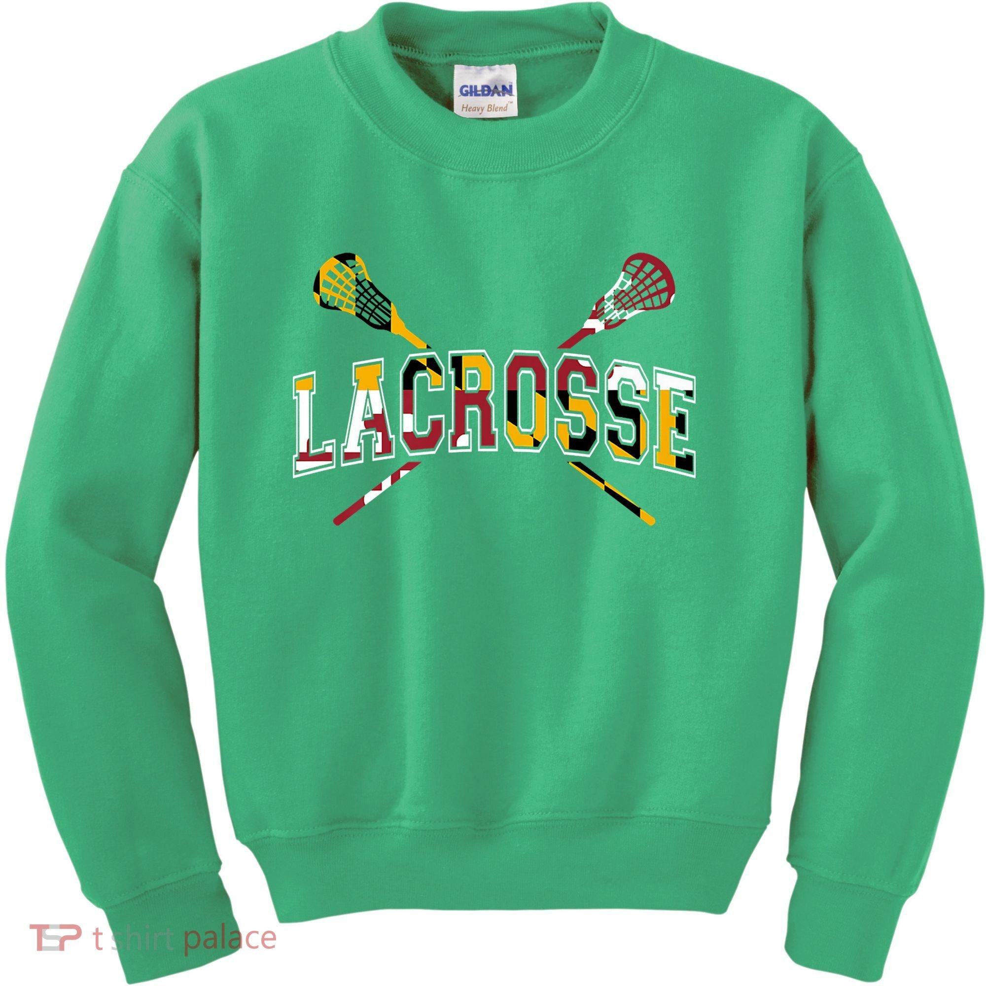 Maryland Flag Lacrosse Kids Sweatshirt