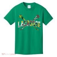 Maryland Flag Lacrosse Kids T-Shirt thumb 0