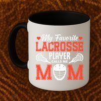 My Favorite Lacrosse Player Calls Me Mom Coffee Mug thumb 2