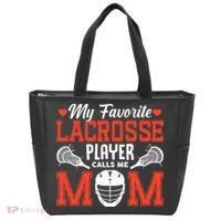 My Favorite Lacrosse Player Calls Me Mom Tote Bag thumb 0