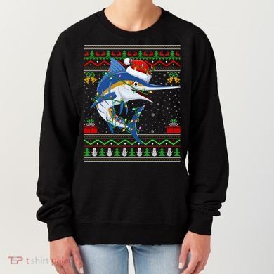 Marlin Fish Lover Matching Ugly Marlin Christmas Meaningful Gift Women's Sweatshirt