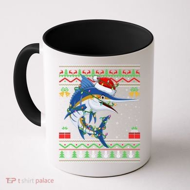 Marlin Fish Lover Matching Ugly Marlin Christmas Meaningful Gift Coffee Mug