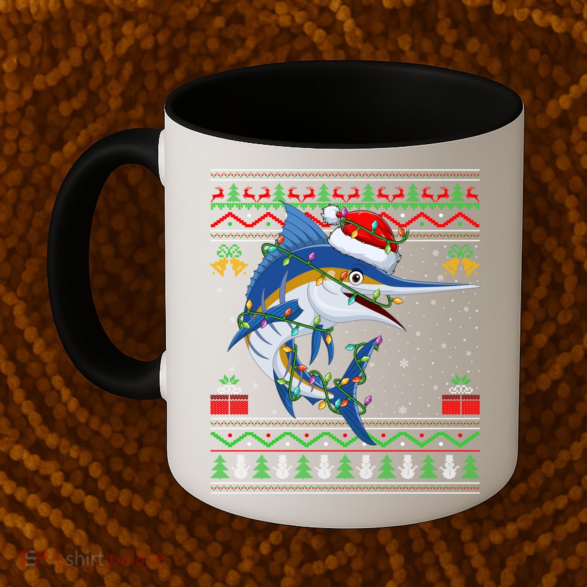 Marlin Fish Lover Matching Ugly Marlin Christmas Meaningful Gift Coffee Mug
