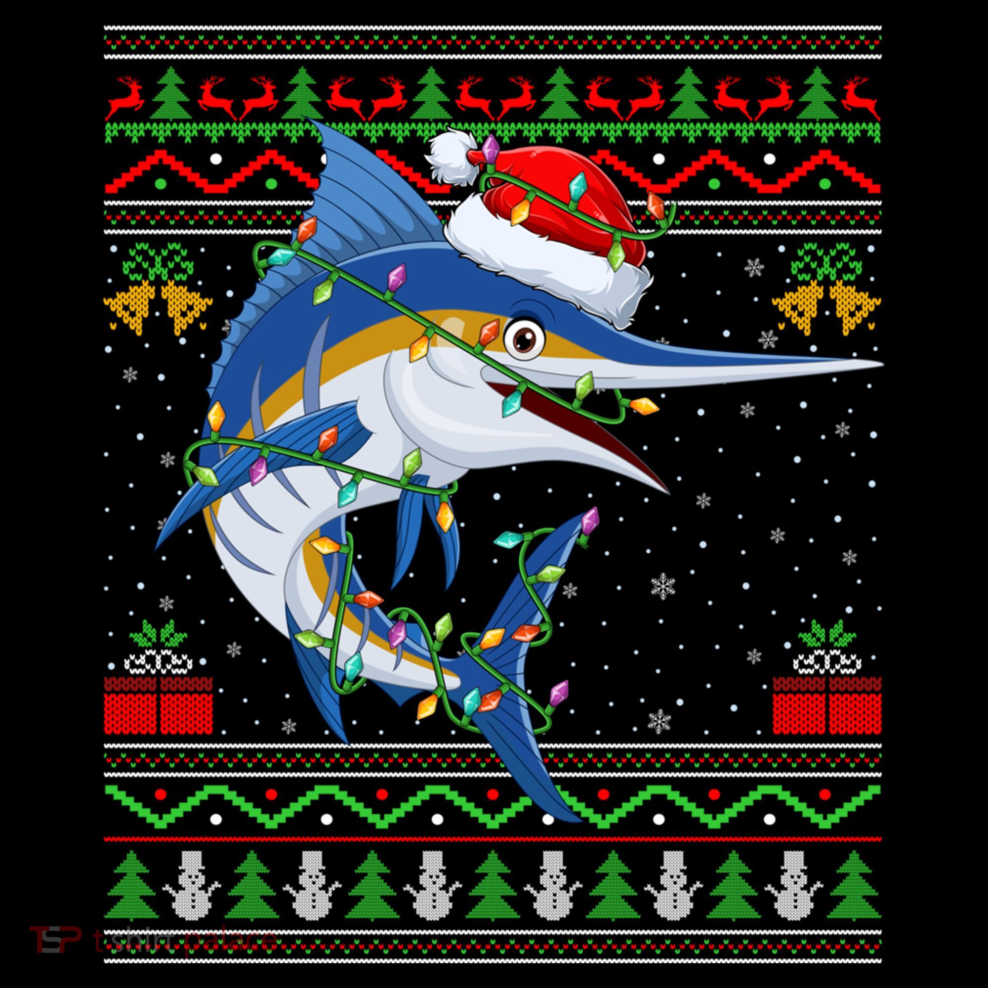 Marlin Fish Lover Matching Ugly Marlin Christmas Meaningful Gift Coffee Mug