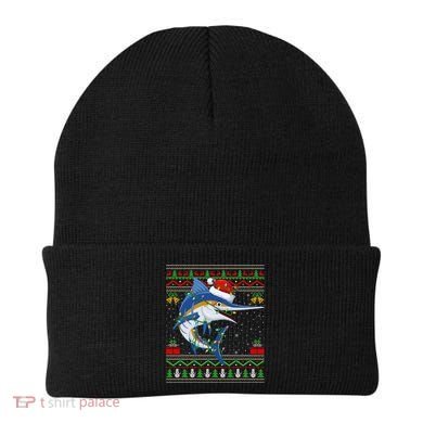 Marlin Fish Lover Matching Ugly Marlin Christmas Meaningful Gift Beanie