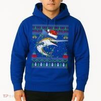 Marlin Fish Lover Matching Ugly Marlin Christmas Meaningful Gift Hoodie thumb 2