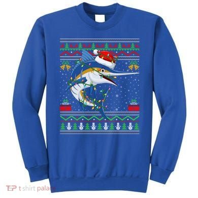 Marlin Fish Lover Matching Ugly Marlin Christmas Meaningful Gift Sweatshirt