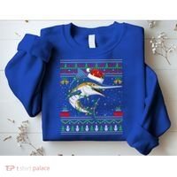 Marlin Fish Lover Matching Ugly Marlin Christmas Meaningful Gift Sweatshirt thumb 2