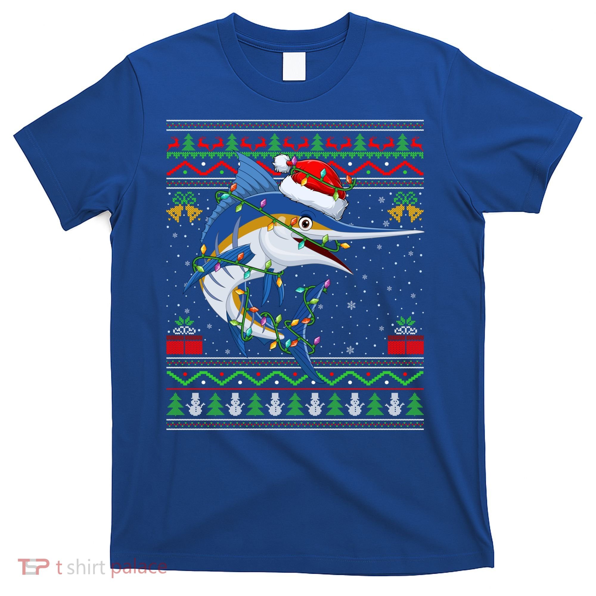 Marlin Fish Lover Matching Ugly Marlin Christmas Meaningful Gift T-Shirt