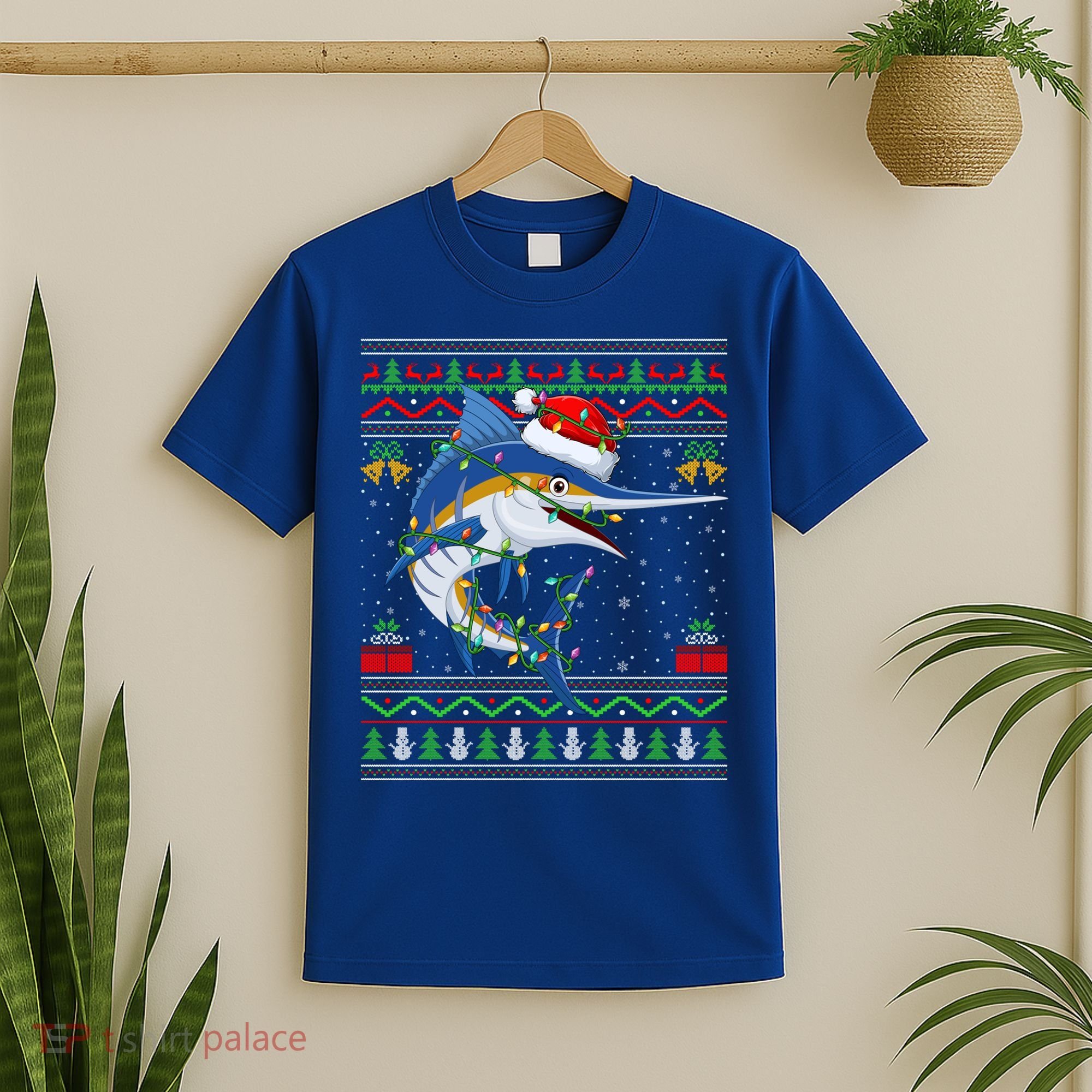 Marlin Fish Lover Matching Ugly Marlin Christmas Meaningful Gift T-Shirt