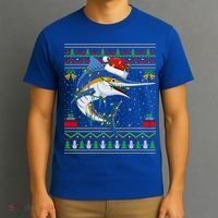 Marlin Fish Lover Matching Ugly Marlin Christmas Meaningful Gift T-Shirt thumb 3