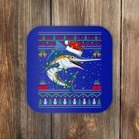 Marlin Fish Lover Matching Ugly Marlin Christmas Meaningful Gift Coaster thumb 0