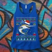 Marlin Fish Lover Matching Ugly Marlin Christmas Meaningful Gift Women's Tank Top thumb 3