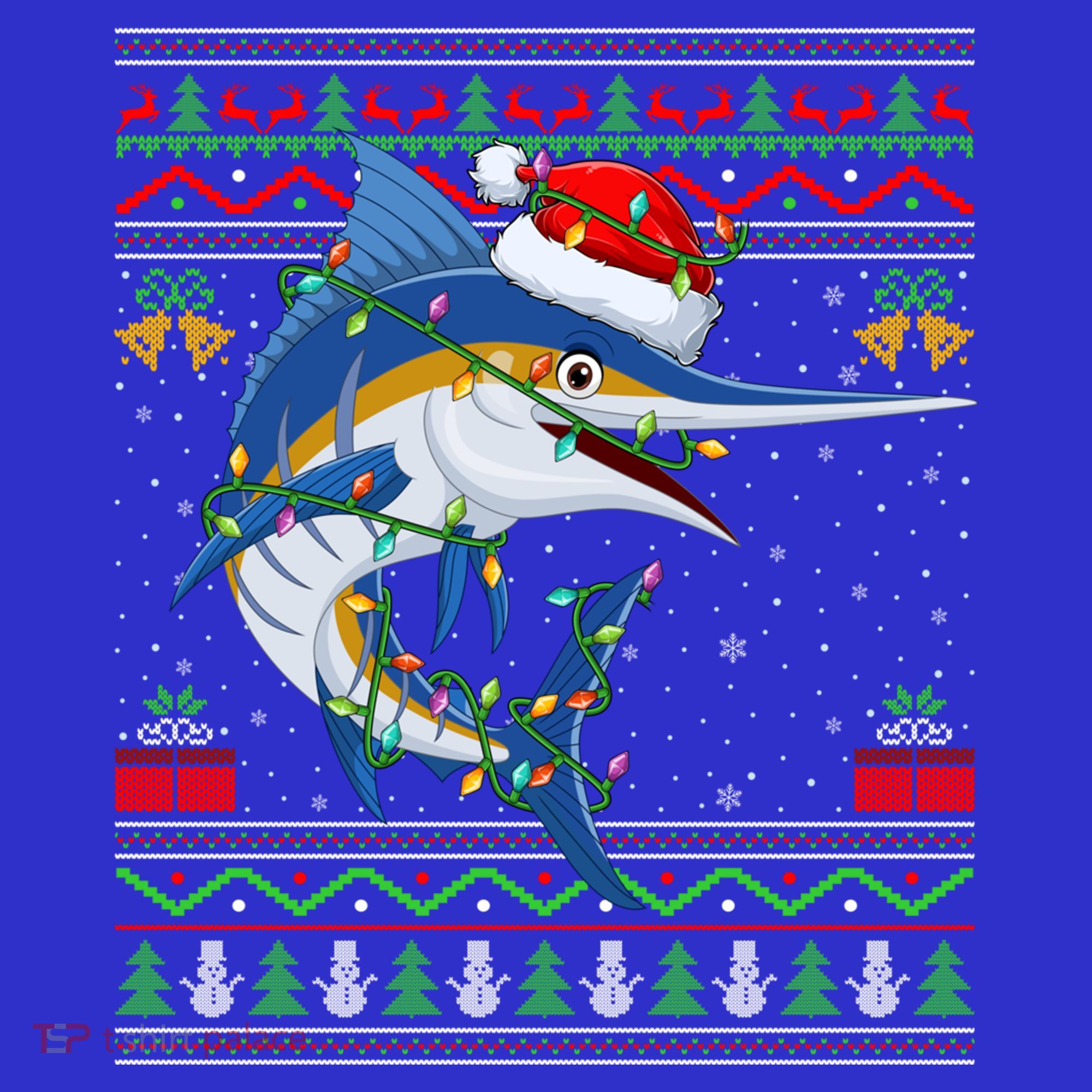 Marlin Fish Lover Matching Ugly Marlin Christmas Meaningful Gift Women's Tank Top