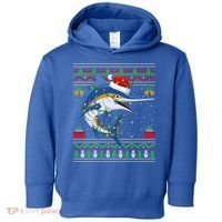 Marlin Fish Lover Matching Ugly Marlin Christmas Meaningful Gift Toddler Hoodie thumb 0