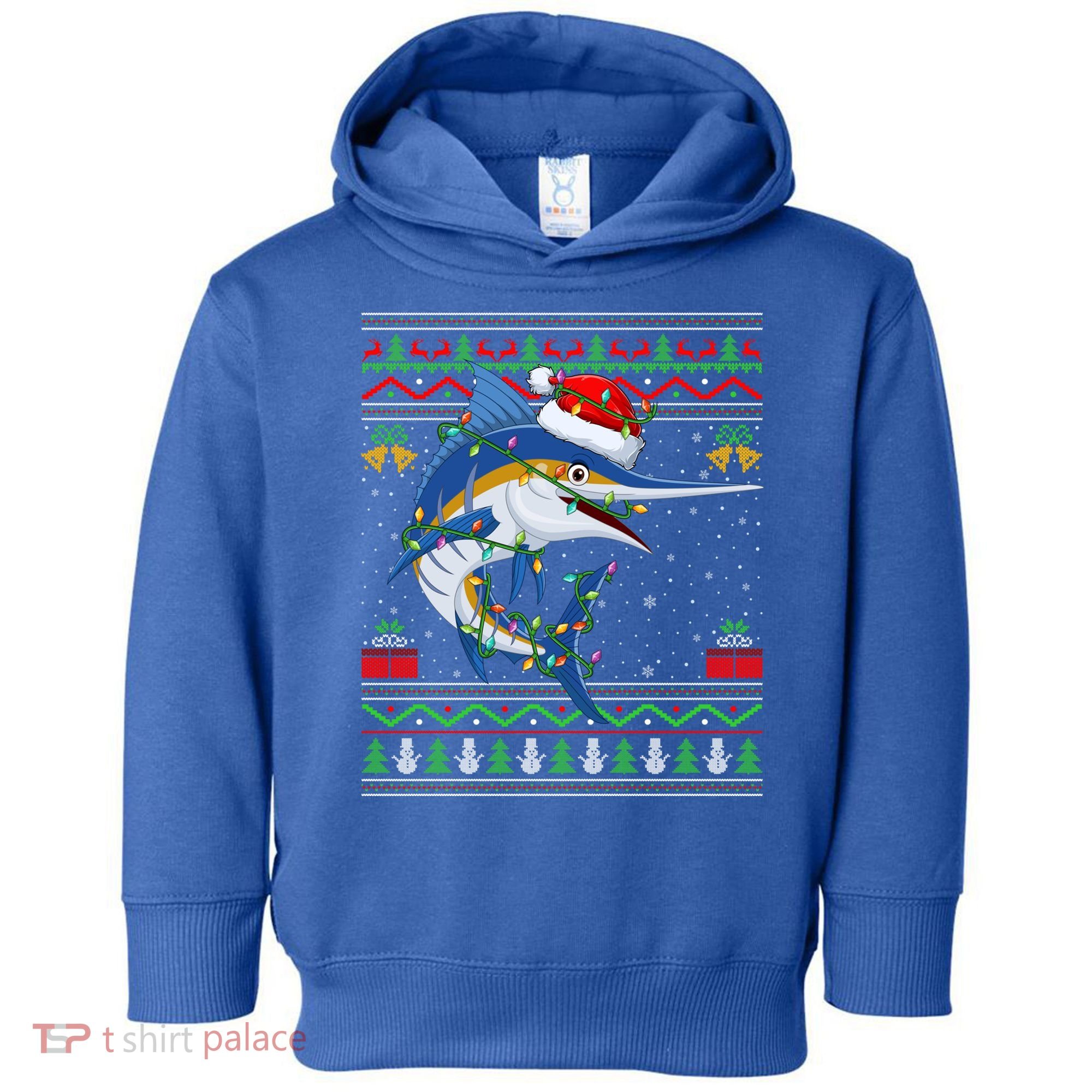 Marlin Fish Lover Matching Ugly Marlin Christmas Meaningful Gift Toddler Hoodie