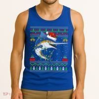 Marlin Fish Lover Matching Ugly Marlin Christmas Meaningful Gift Tank Top thumb 3