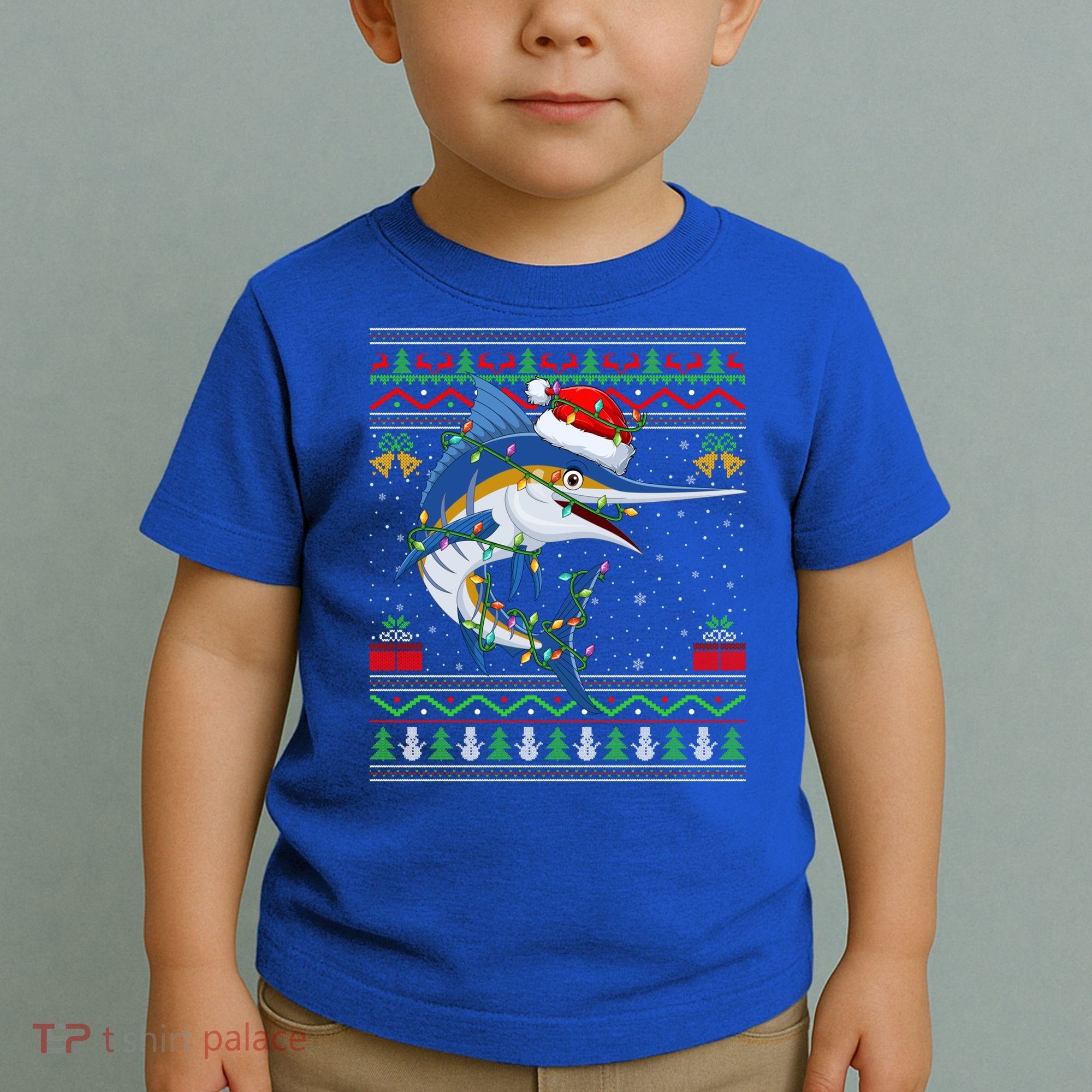 Marlin Fish Lover Matching Ugly Marlin Christmas Meaningful Gift Toddler T-Shirt