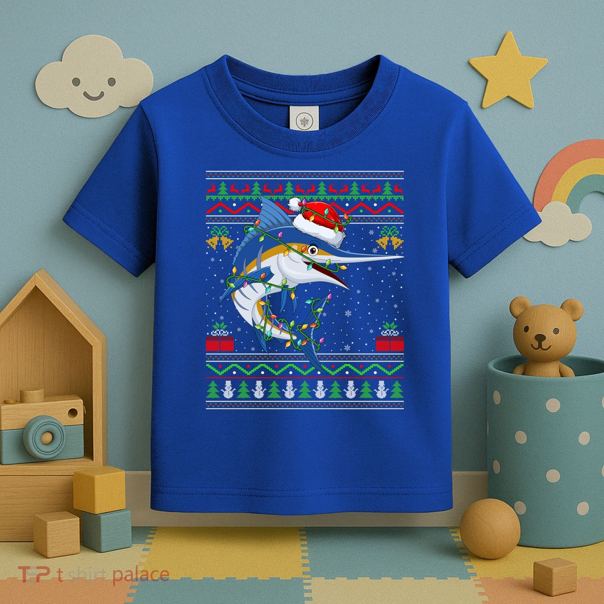Marlin Fish Lover Matching Ugly Marlin Christmas Meaningful Gift Toddler T-Shirt