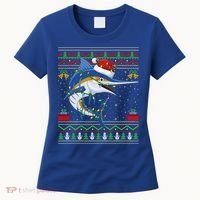 Marlin Fish Lover Matching Ugly Marlin Christmas Meaningful Gift Women's T-Shirt thumb 0