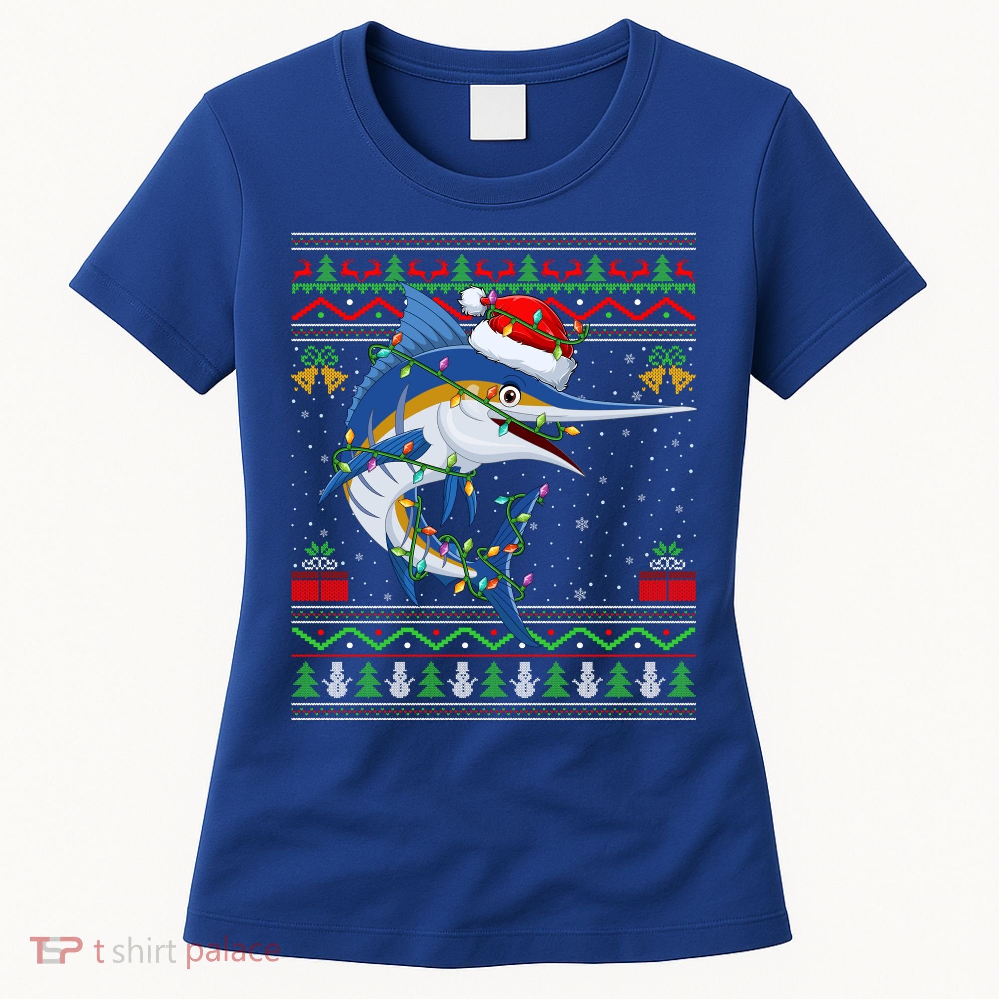 Marlin Fish Lover Matching Ugly Marlin Christmas Meaningful Gift Women's T-Shirt