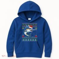 Marlin Fish Lover Matching Ugly Marlin Christmas Meaningful Gift Kids Hoodie thumb 0
