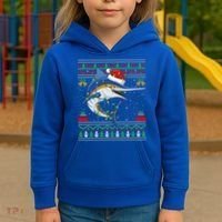 Marlin Fish Lover Matching Ugly Marlin Christmas Meaningful Gift Kids Hoodie thumb 3