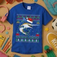 Marlin Fish Lover Matching Ugly Marlin Christmas Meaningful Gift Kids T-Shirt thumb 3
