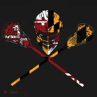 Maryland Flag Lacrosse College LAX Stick Backpack thumb 2