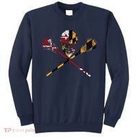 Maryland Flag Lacrosse College LAX Stick Sweatshirt thumb 0