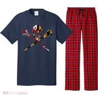 Maryland Flag Lacrosse College LAX Stick Pajama Set thumb 0
