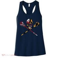 Maryland Flag Lacrosse College LAX Stick Women's Tank Top thumb 0
