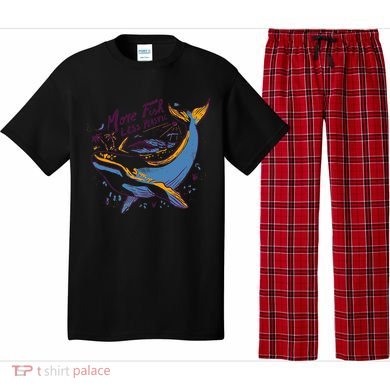 More Fish Less Plastic Whale Ocean Nature Sea Environment Pajama Set