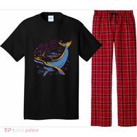More Fish Less Plastic Whale Ocean Nature Sea Environment Pajama Set thumb 0