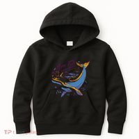 More Fish Less Plastic Whale Ocean Nature Sea Environment Kids Hoodie thumb 0