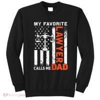 My Favorite Lawyer Calls Me Dad Usa Flag FatherS Day Sweatshirt thumb 0