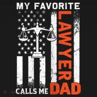 My Favorite Lawyer Calls Me Dad Usa Flag FatherS Day Sweatshirt thumb 3
