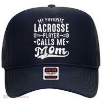 My Favorite Lacrosse Player Calls Me Mom MotherS Day Hat thumb 0