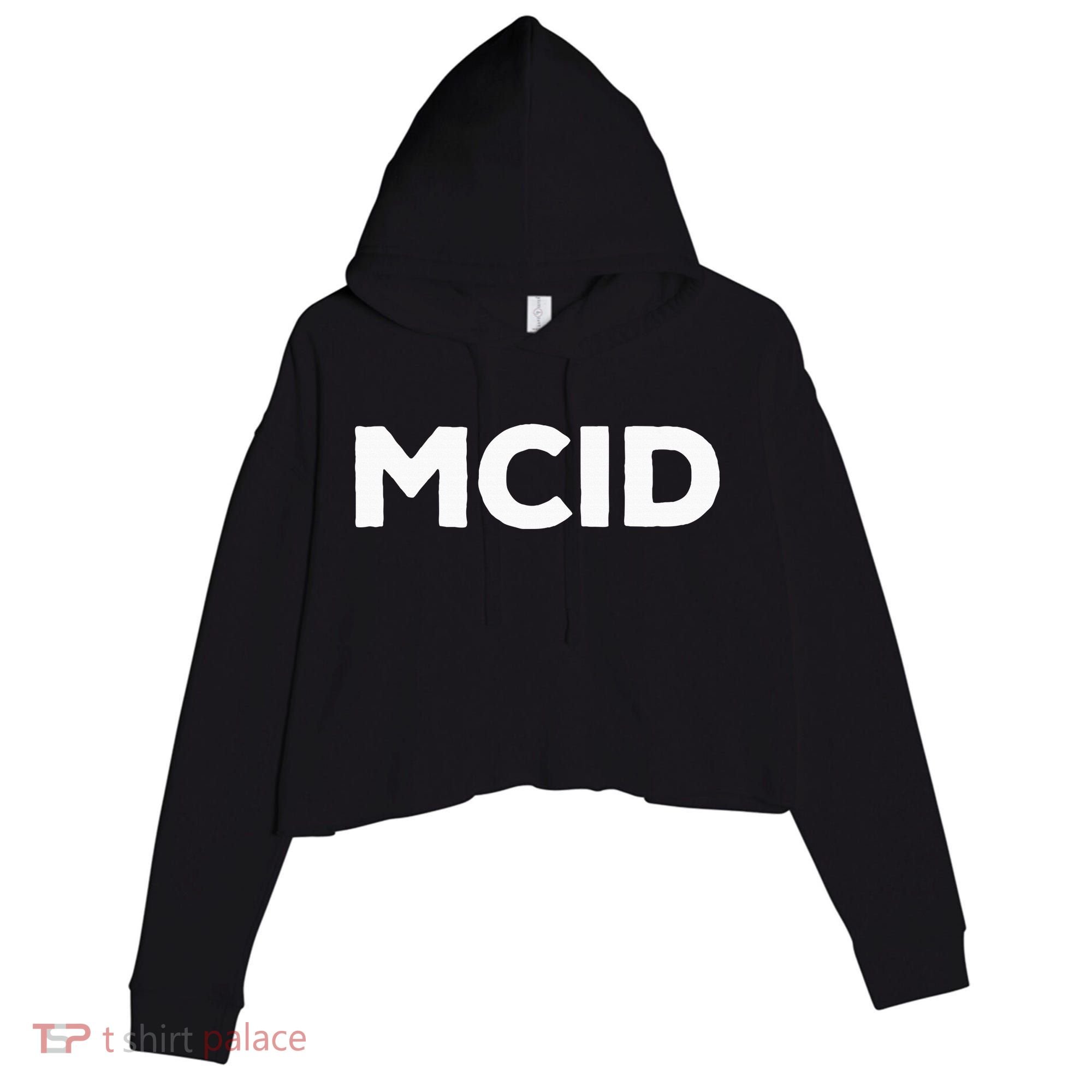 Music Fans Mcid My Crew Is Crop Fleece Hoodie